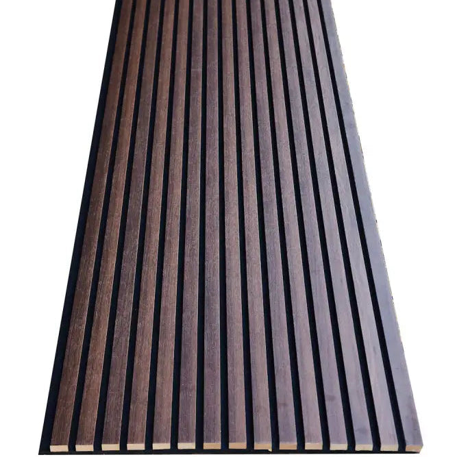 Slat wood acoustic wall panels