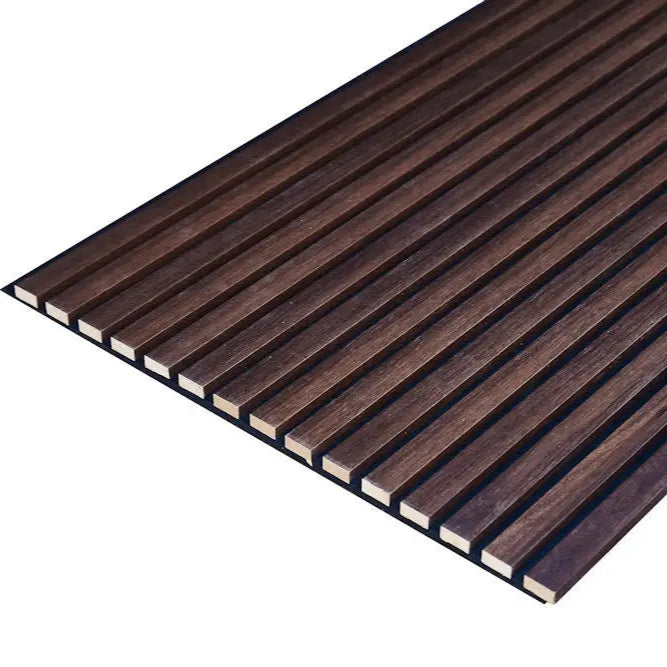 Slat wood acoustic wall panels