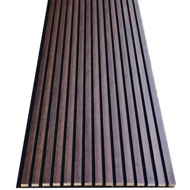 Slat wood acoustic wall panels