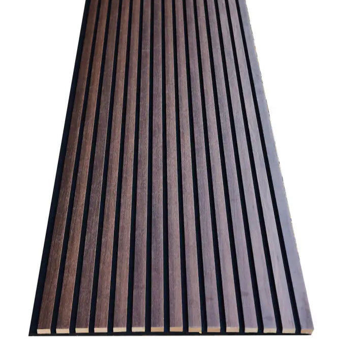 Slat wood acoustic wall panels