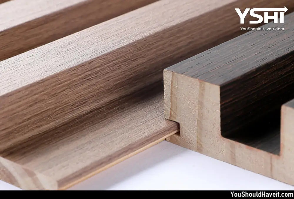 Chestnut Panel Dark Chestnut Slat Wood Wall Panels - 94