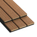 Warm Light Maple Wide-Slat Acoustic Wall Panels, Soundproofing for Walls 