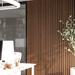 Flexible Acoustic Panels Warm Light Maple Office Setting