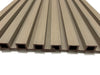 Pale Oak 5 Grid Composite Siding Slat Panels for Exterior Outdoor Walls