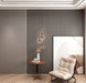 7 Grid Gray Slat Wood Wall Panels - 106" Long x 5 3/4" Width