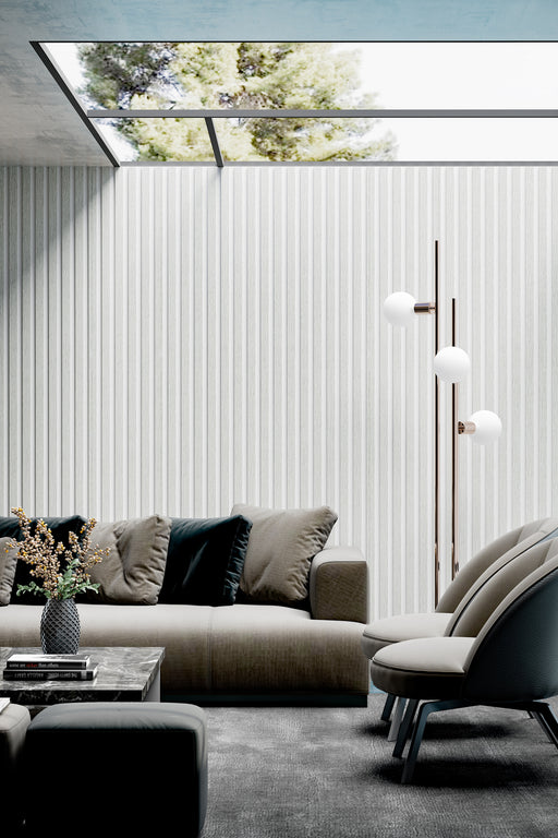 Textured White Acoustic Wall Panels, Soundproofing for Walls