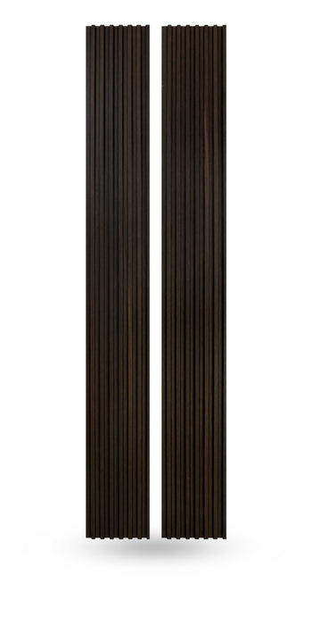 7 Grid Dark Chestnut Slat Wood Wall Panels