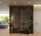 7 Grid Dark Chestnut Slat Wood Wall Panels