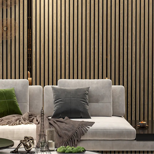 Light Walnut Acoustic Wall Panels For Soundproofing Rooms - (94’’ Long & 106’’ Long)
