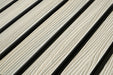 Seaside Oak Composite Slat Wall Panels Embossed Wood Grain Finish With Black Accents