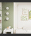Alamosa Green with White Backing Acoustic Slat Wood Wall Panels