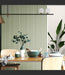 Alamosa Green with White Backing Acoustic Slat Wood Wall Panels