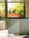 Alamosa Green with White Backing Acoustic Slat Wood Wall Panels