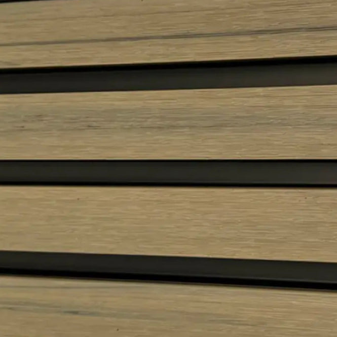 Pale Oak & Black Teak Outdoor Cladding Panels - European Siding Board