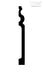 Polyurethane Baseboard Molding 94 1/2’’H X 4’’W 3/5’’D Casting (Set Of 6) Cbb T1007