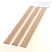Rounded Unfinished Slat Wood Wall Panels - 94’’ Long X 5 3/4’’ Width