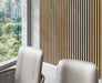 4 Grid White Maple Black Gap MDF Slat Wall Panels - 94.5" Long & 106" long