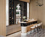 4 Grid White Maple Black Gap MDF Slat Wall Panels - 94.5" Long & 106" long