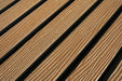 Weathered Teak Composite Slat Wall Panels close up