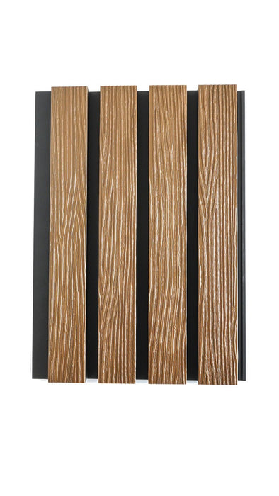 Weathered Teak Composite Slat Wall Panels Sample piece