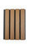 Weathered Teak Composite Slat Wall Panels Sample piece