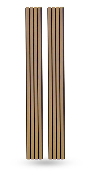 Weathered Teak Composite Slat Wall Panels