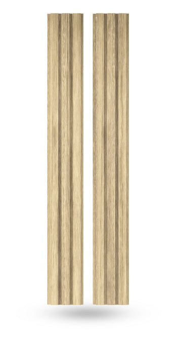 Unfinished Wide-Slat Slat Wood Wall Panels