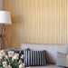 Unfinished Wide-Slat Slat Wood Wall Panels