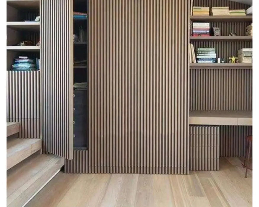 Walnut Slat Wood Wall Panels - (94’’ Long) X (5 3/4’’ Width) Home & Garden