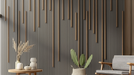 Dark Gray Acoustic Wall Panels for Soundproofing Rooms | 94"–106" x 12" – 2 pieces per box