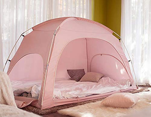 Pink Indoor Warm Bed Tent, Privacy Play Tent for Bed or Floor