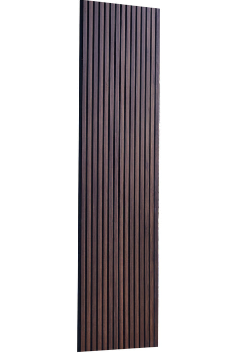 Dark Chestnut Acoustic Wall Panels, Soundproofing Wood Paneling (94.5" x 24")