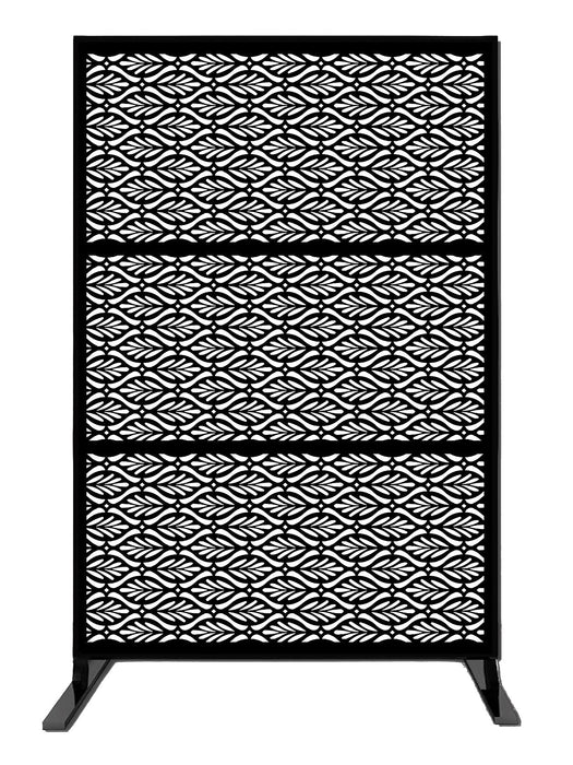 Wideline Free Standing Laser Cut Metal Privacy Combo  76"x48"/set