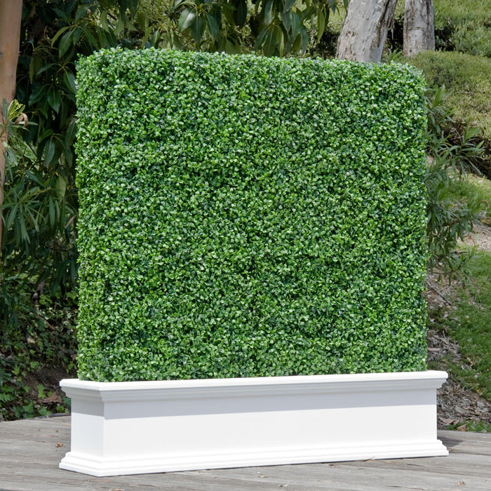 Milan Artificial Boxwood Panels Privacy Fence Screen UV Resistant Topiary Hedge for Outdoor Indoor Use