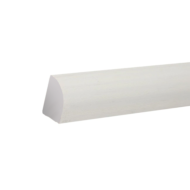 Polyurethane Baseboard Molding 1.88 Wide x 94.5” Length Quarter Round in White (Set of 30) VQR_T19