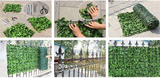 6 inch x 6 inch sample piece - Artificial Hedge Panels Privacy Fence Screen UV Resistant Topiary Darkgreen & Milan  for Outdoor Indoor Use