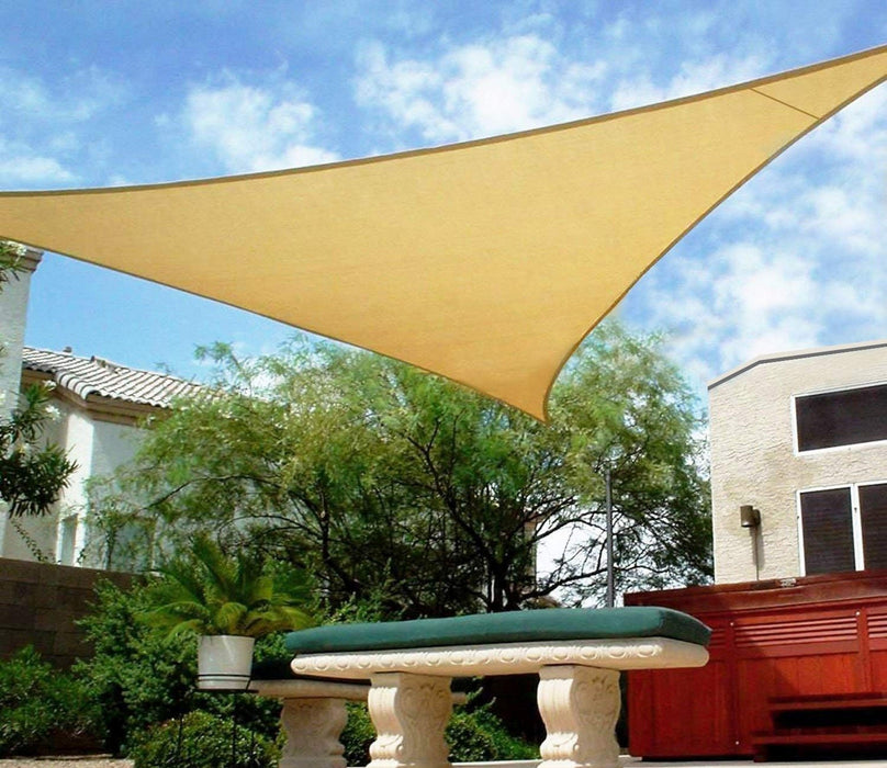 20' x 20' Rectangle Sun Shade Sail UV Block Canopy for Patio Backyard Lawn Garden Outdoor Activities